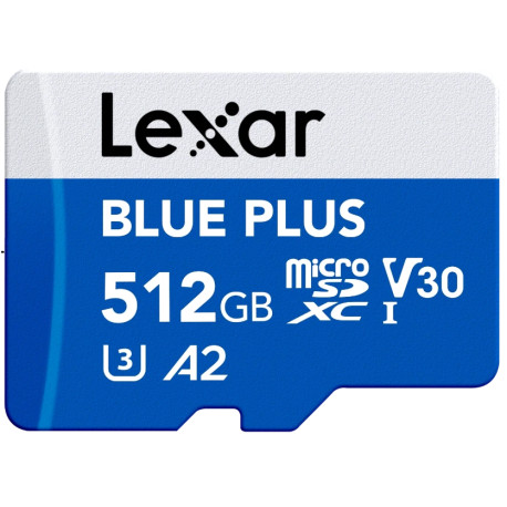 карта памет Lexar BLUE PLUS Micro SDXC 512GB UHS-I Card карта памет Lexar BLUE PLUS Micro SDXC 512GB UHS-I Card