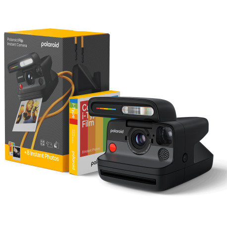Instant Camera Polaroid Polaroid Flip Film Bundle (black)
