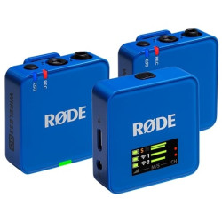Rode Wireless GO III (Gen. 3) 2-Person Wireless Microphone System + Recorder Cobalt