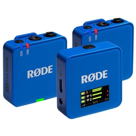Microphone Rode Wireless GO III (Gen. 3) 2-Person Wireless Microphone System + Recorder Cobalt