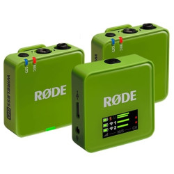 Microphone Rode Wireless GO III (Gen. 3) 2-Person Wireless Microphone System + Recorder Green