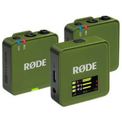 Rode Wireless GO III (Gen. 3) 2-Person Wireless Microphone System + Recorder Moss