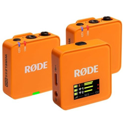 Rode Wireless GO III (Gen. 3) 2-Person Wireless Microphone System + Recorder Orange