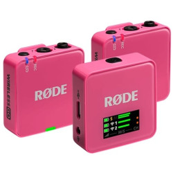 Microphone Rode Wireless GO III (Gen. 3) 2-Person Wireless Microphone System + Recorder Pink