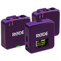 Rode Wireless GO III (Gen. 3) 2-Person Wireless Microphone System + Recorder Purple