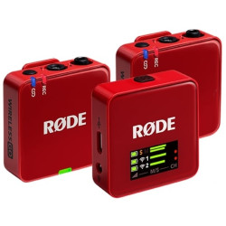 Rode Wireless GO III (Gen. 3) 2-Person Wireless Microphone System + Recorder Red