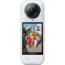  аксесоар Insta360 Action Invisible Selfie Stick 100cm + екшън камера Insta360 X5 Satin White + аксесоар Insta360 X5 Premium Lens Guards