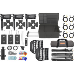 Godox S60 Bi-Color LED Focusing 3‑Light Kit