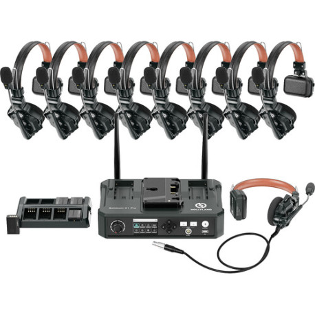 интерком Hollyland Solidcom C1 Pro Wireless Intercom System - 8 ENC Headset + Hub