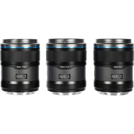 Sirui Sniper Series f/1.2 AF 3-Lens Kit (23mm + 33mm + 56mm) - Fujifilm X Sirui Sniper Series f/1.2 AF 3-Lens Kit (23mm + 33mm + 56mm) - Fujifilm X