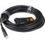 кабел Tether Tools Optima TBP3G2-BLK USB-C Locking Extension 4.8m (черен)