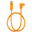 кабел Tether Tools Optima CUCRTC1G2-ORG USB-C към USB-C Right Angle 51cm (оранжев)