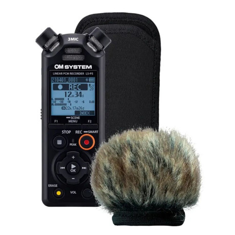 аудио рекордер OM SYSTEM (Olympus) LS-P5 Wind Protection Kit аудио рекордер OM SYSTEM (Olympus) LS-P5 Wind Protection Kit