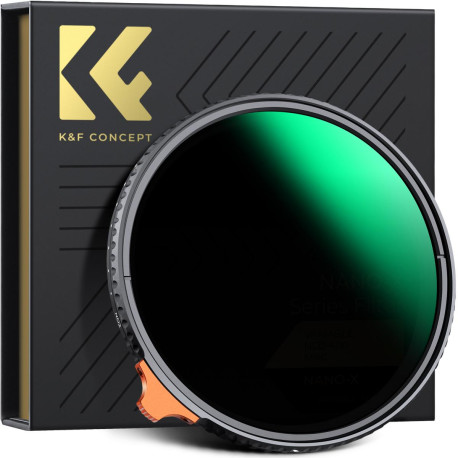 филтър K&F Concept Variable ND Filter ND2–ND400 (9 Stop) 72mm