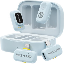 Hollyland LARK A1 Combo 2-Person Wireless Microphone System (Sky Blue) Hollyland LARK A1 Combo 2-Person Wireless Microphone System (Sky Blue)