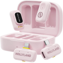 Hollyland LARK A1 Combo 2-Person Wireless Microphone System (Cloud Pink) Hollyland LARK A1 Combo 2-Person Wireless Microphone System (Cloud Pink)