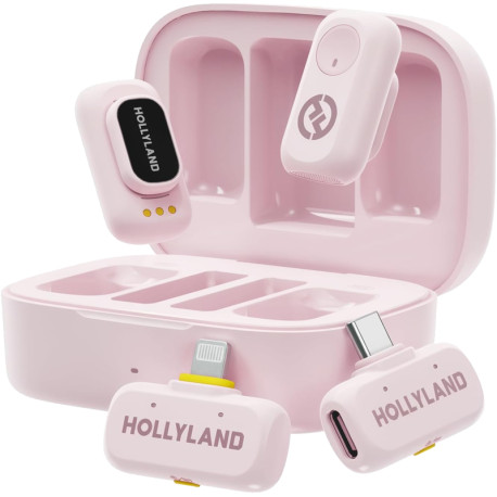 микрофон Hollyland LARK A1 Combo 2-Person Wireless Microphone System (Cloud Pink) микрофон Hollyland LARK A1 Combo 2-Person Wireless Microphone System (Cloud Pink)