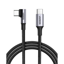 кабел Ugreen US334 USB-C/USB-C Fast Charging Angle Cable 100W 2м