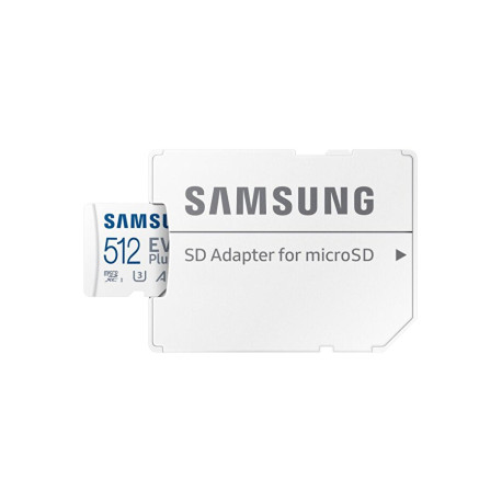 Memory card Samsung EVO Plus microSDXC 512GB Card with SD Adapter