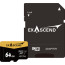 Memory card Exascend Catalyst microSDXC 64GB + SD Adapter Memory card Exascend Catalyst microSDXC 64GB + SD Adapter