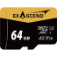 Memory card Exascend Catalyst microSDXC 64GB + SD Adapter Memory card Exascend Catalyst microSDXC 64GB + SD Adapter