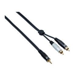 Bespeco EAYMSR150 TRS 3,5mm MALE TO 2X RCA MALE 1.5m