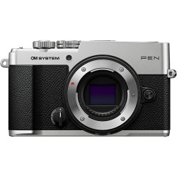 Camera OM SYSTEM (Olympus) PEN (silver) + Lens OM SYSTEM (Olympus) Digital ZD Micro 14-42mm f/3.5-5.6 III (black)