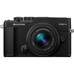  OM SYSTEM (Olympus) PEN (черен) + обектив OM SYSTEM (Olympus) 14-42mm f/3.5-5.6 III