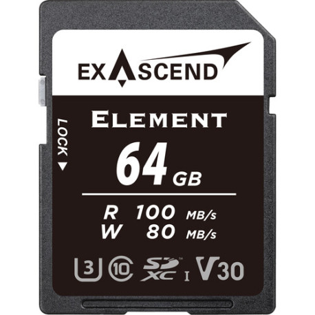 Memory card Exascend SD Element V30 64GB