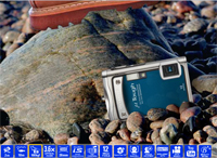 ***OLYMPUS MJU-8000 TOUGH BLUE